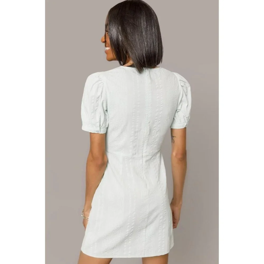 Elle Tie Front Mini Dress $50 NEW WITH TAGS - size large